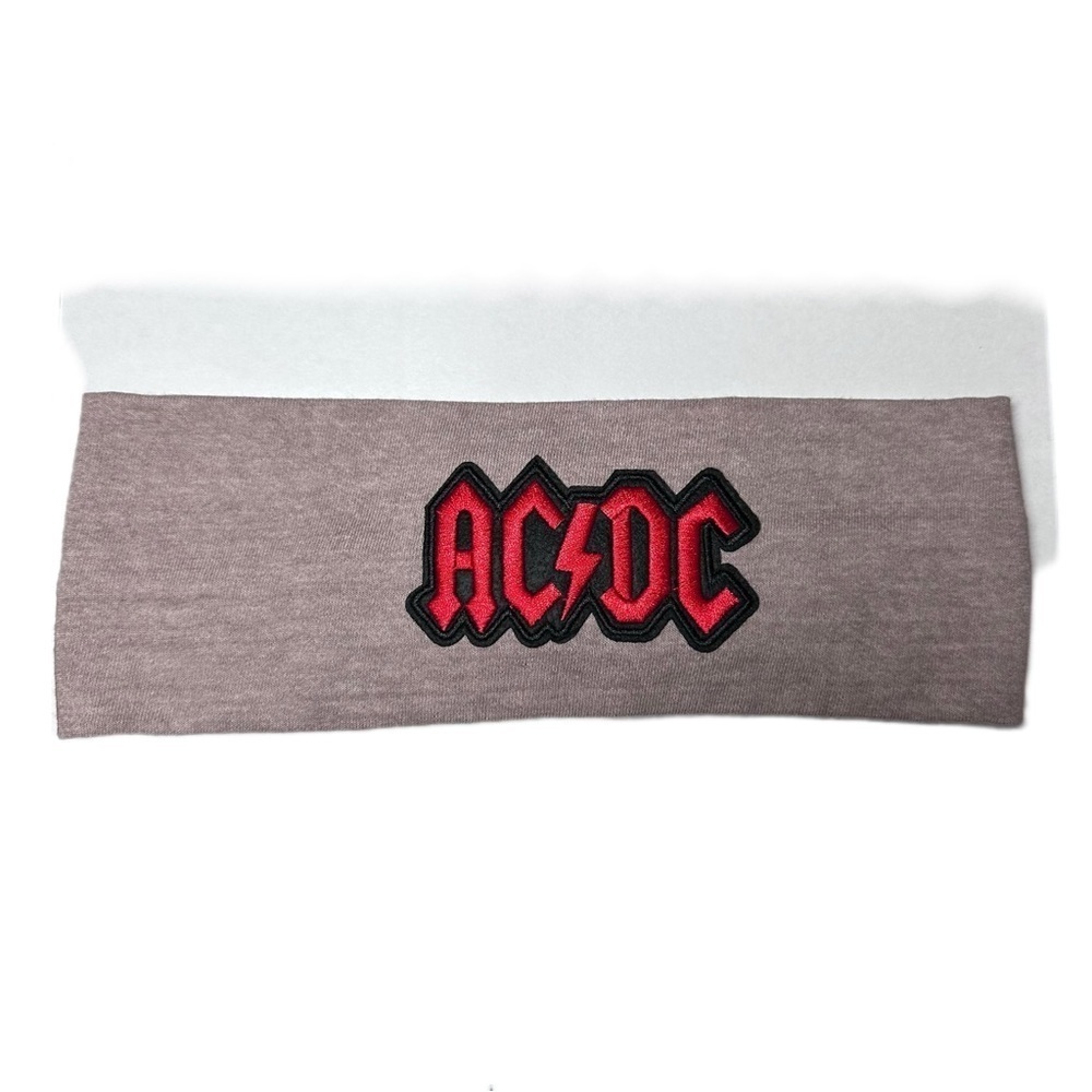 AC DC Logo Headband handmade